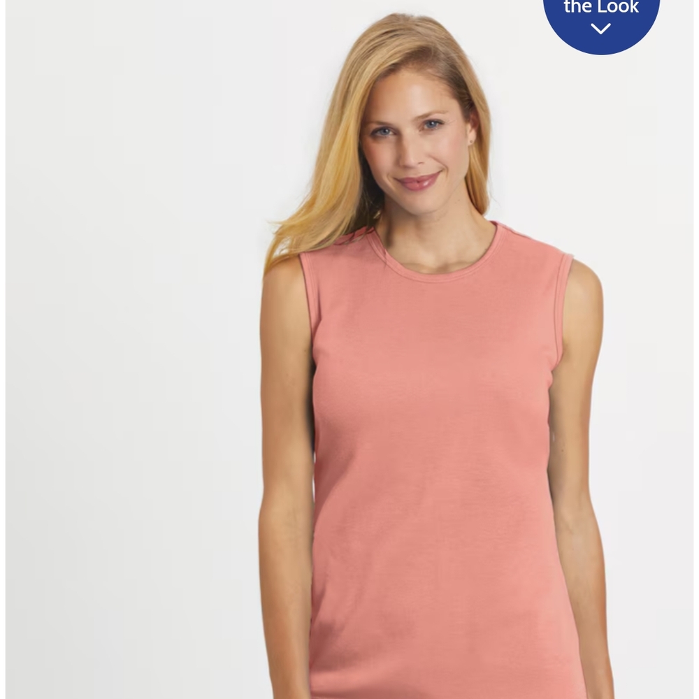 Women's Sleeveless Pink Top